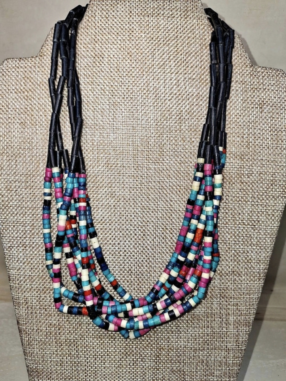 Multicolor Beaded Statement Necklace